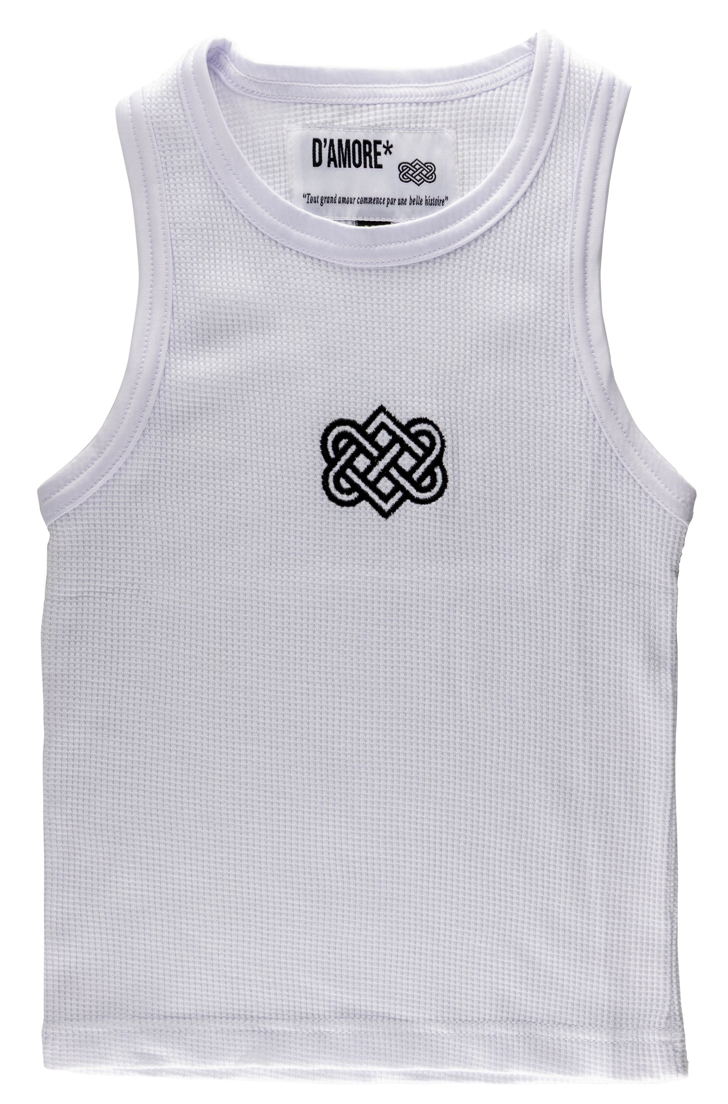 D'AMORE Womens Croptop - White