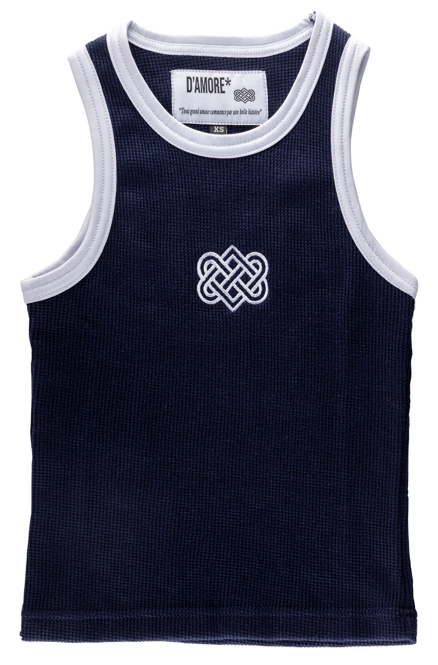 D'AMORE Womens Croptop - Navy Blue