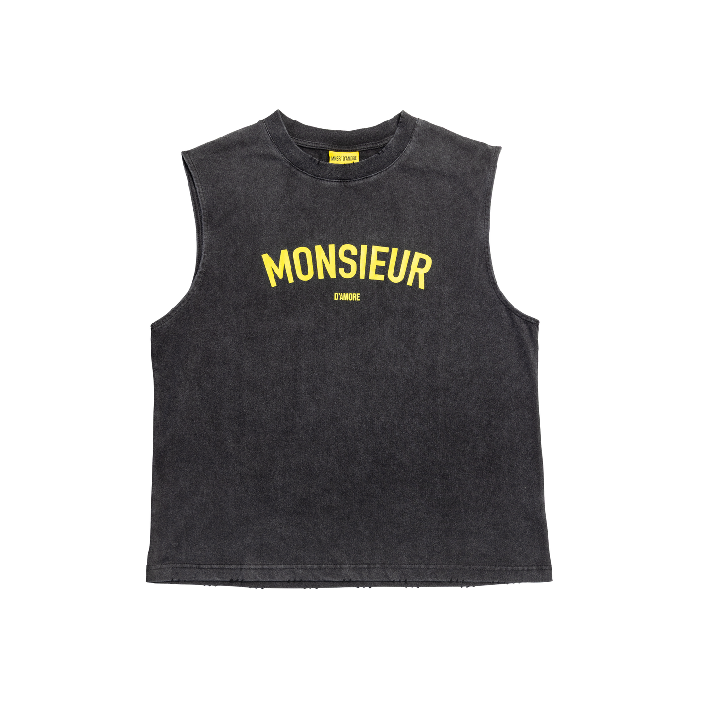 143 SLEEVELESS TEE - WASHED BLACK