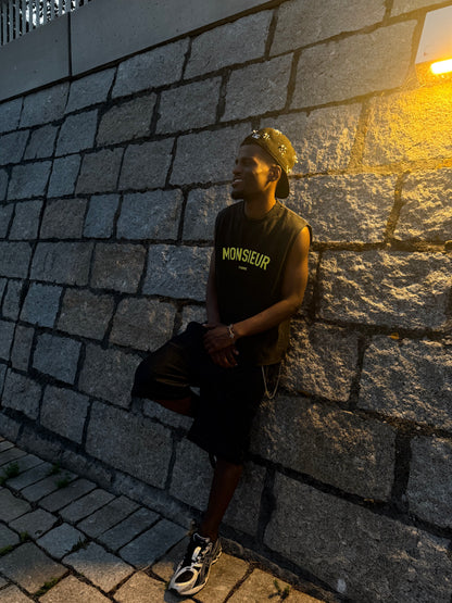 143 SLEEVELESS TEE - WASHED BLACK