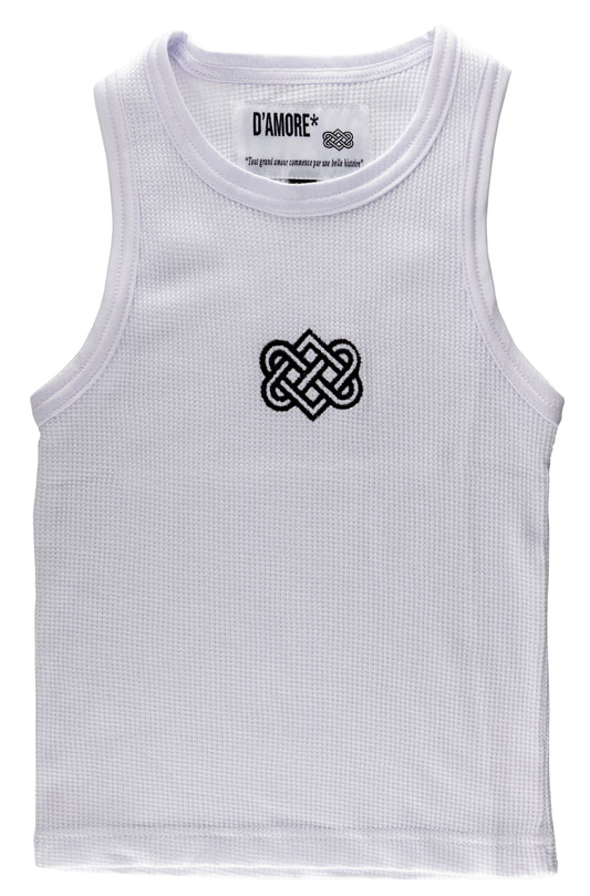 D'AMORE Womens Croptop - White